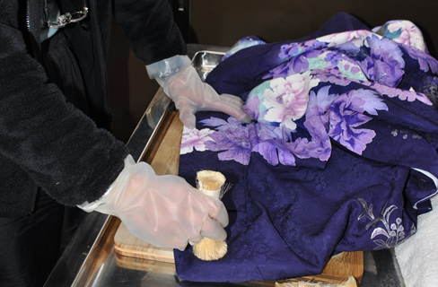 手作業による丸洗い